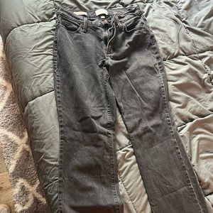 High rise boot cut jeans